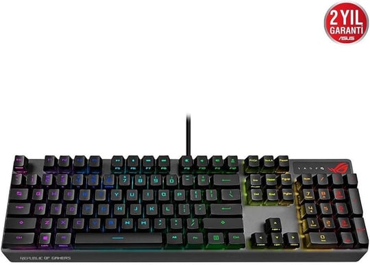 Asus ROG Strix Scope RX ROG RX Red Optik Mekanik Switch RGB Kablolu Gaming (Oyuncu) Klavye - Seçenekler: ROG STRIX SCOPE RX/RD, Rog Strix Blue, Rog Strix Red