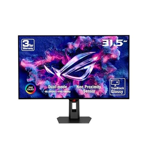 ASUS ROG STRIX XG32UCWMG 31.5 OLED GAMING DUAL MODE 3840x2160 0.03ms 4K -240Hz/ FHD-480Hz 1300cd DP HDMI USB VESA 3YIL NEO YAKINLIK  - Seçenekler: 31.5inc-240Hz-OLED-4K, 26.5inc-240Hz-OLED-2K-SİYAH...