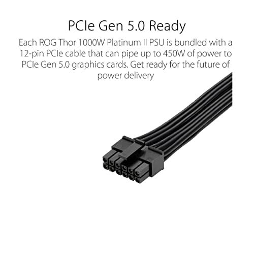 Asus ROG-THOR-1000P2-GAMING V2 1000W 80+ Platinum 135mm Full Modüler Gaming (Oyuncu) Power Supply