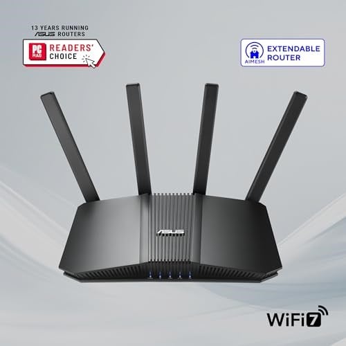 ASUS RT-BE82U WiFi7 BE6500 Dual Band Gigabit Extendable Router