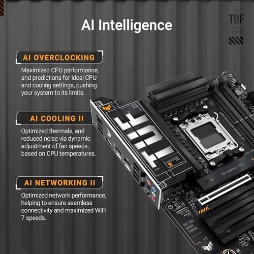 Asus TUF GAMING X870-PLUS WIFI AMD X870 Soket AM5 DDR5 8000+(OC) MHz ATX Gaming (Oyuncu) Anakart - Seçenekler: TUF GAMING X870-PLUS WIFI, TUF GAMING X870-PRO WIFI7 W NEO...