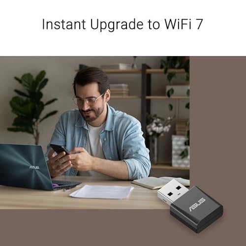 ASUS USB-BE92 NANO WiFi7 BE6500 Tri-Band USB Adaptör