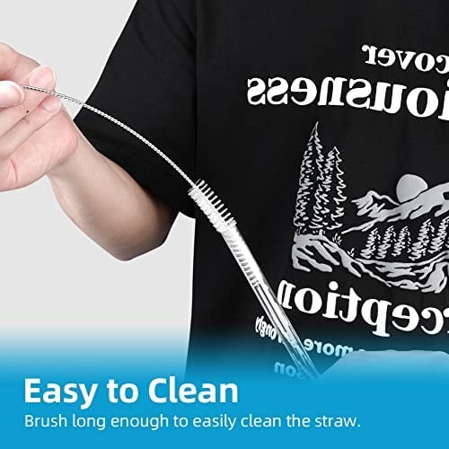 AUAUY Stanley için 6 ADET Plastik Yedek Pipet 40 oz 30 oz Bardak için Yeniden Kullanılabilir Şeffaf Pipetler Stanley Adventure Quencher Seyahat Tumbler ile Uyumlu, Temizleme Fırçalı Bardak Pipetleri