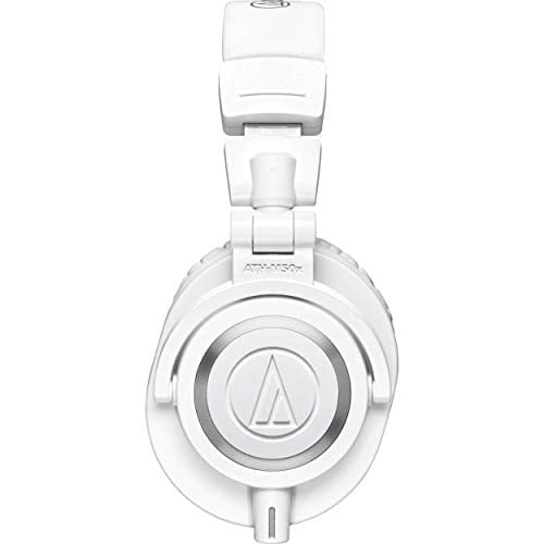 Audio-Technica M50xWH Stüdyo Kulaklık Beyaz Kablolu, Kapalı - Creators, DJler, Podcasting, Kayıt ve İzleme için
