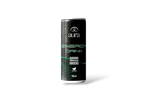 Aura Sağlıklı Enerji İçeceği | 250 ml x 24lü Kutu | Doğal İçerikli, Düşük Şekerli | Ginseng, Guarana, Ginkgo Biloba Destekli | Aspartam ve Asesulfam K İçermez