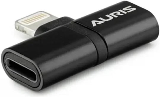 Auris ARS-TA05 iPhone Lightning Şarj ve Kulaklık Çevirici, iPhone Uyumlu, Siyah