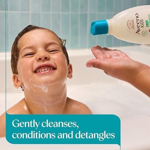 Aveeno Baby Kids 2si 1 Arada Nemlendirici Şampuan ve Saç Kremi 354ML