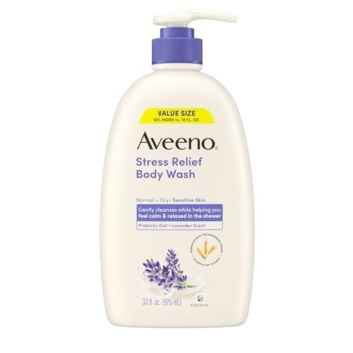 Aveeno Stress Relief Lavanta Kokulu Vücut Şampuanı 975ML