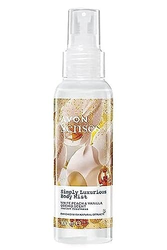 Avon Simply Luxurious Beyaz Şeftali ve Vanilya Orkide Kokulu Vücut Spreyi 100 Ml. - Seçenekler: Tekli, Üçlü Set, İkili Set