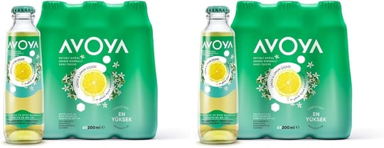 Avoya Meyveli Limon & Limon Çiçeği Doğal Zengin Mineralli Gazlı İçecek Şişe 6 x 200 ml