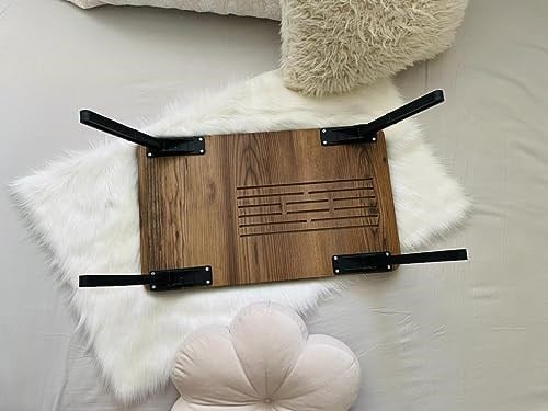 Axolotl Foldaway Telefon ve Tablet Bölmeli Katlanır Ayaklı Laptop Sehpası Notebook Bilgisayar Çalışma Masa Lidya