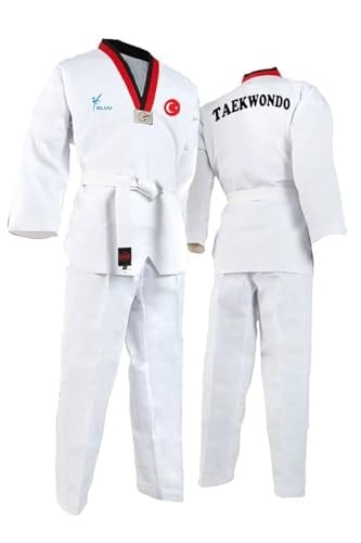 Ay Yıldız Baskılı Pum Yaka Taekwondo Elbisesi Dobok Tekvando Elbisesi