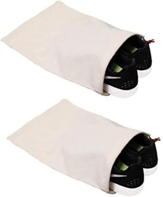 Ayakkabı Torbası 30 * 40cm 2 Adet (45 Numaraya Kadar) Krem hemdeNM7