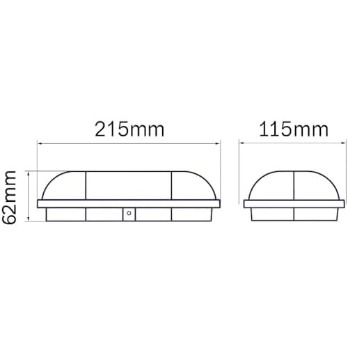 Aydos 15W IP65 Oval Beyaz LED Tavan ve Duvar Lambası | 6500K Beyaz Işık | Su ve Toz Geçirmez Banyo Bahçe Balkon Aydınlatma Armatürü | Yüzeye Monte, 1500 Lümen (220V)