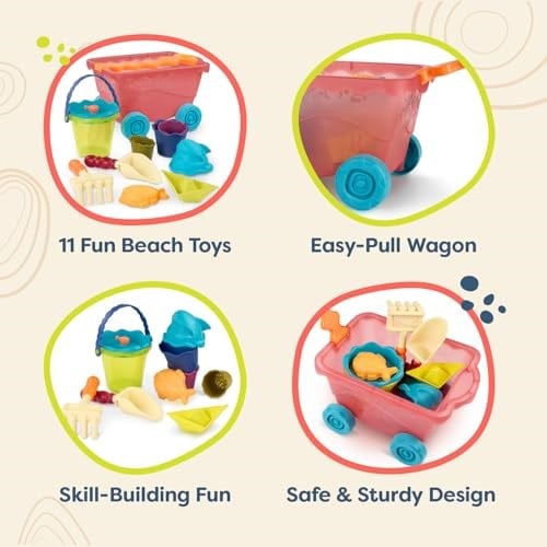B.Toys Kırmızı Plaj Vagonu