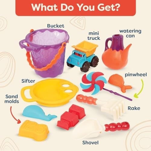 B. Toys 44195 – Ready Beach Bag, plaj Domates