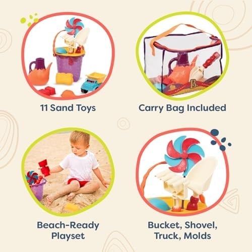 B. Toys 44195 – Ready Beach Bag, plaj Domates
