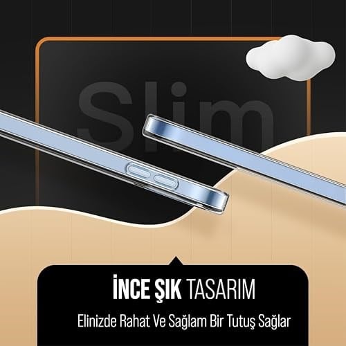 Babilden APPLE ile uyumlu 11 inç iPad (A16) / iPad Air 10.9 inç/iPad 10.Nesil 10.9 Kılıf Şeffaf Silikon Arka Kapak