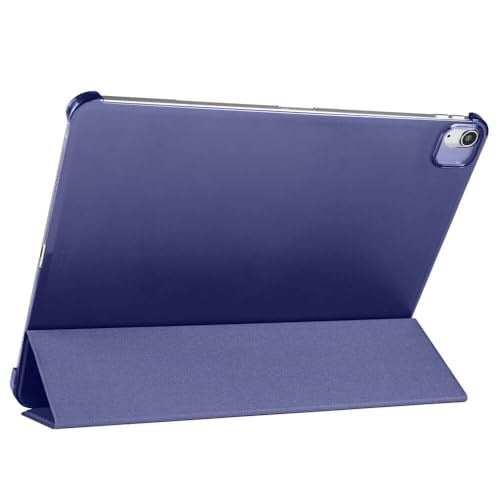 Babilden Apple iPad Tablet ile Uyumlu Tablet Kılıfı Smart Cover Uyku Modlu Standlı Arkası Sert Şeffaf Kapak (Siyah, iPad Air 13 2024 /iPad P - Seçenekler: iPad 9.Nesil 10.2/10.5, iPad 10.Nesil 10.9...