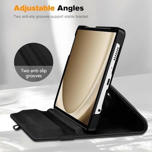 Babilden Samsung Galaxy Tab A9 Plus X210/Galaxy Tab A11+ Yatay ve Dikey Standlı 360 Derece Döner Tablet Kılıfı Siyah - Seçenekler: Galaxy Tab S6 Lite P610, Galaxy Tab S7 FE...