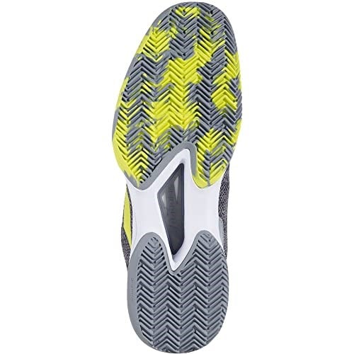 Babolat Erkek Jet Tere Clay Tenis Ayakkabısı Kum Yeri Ayakkabısı Koyu Gri - Neon Yeşili