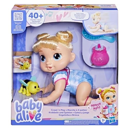BABY ALIVE CRAWL N PLAY BLDH HARPER