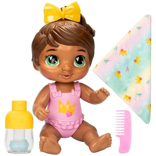 Baby Alive Şampuanla ve Sarıl Sophia Sparkle Kahverengi Saçlı Oyuncak Bebek 28 cm Suda Oynanabilir Oyuncak Bebek Oyun Seti, 3 Yaş ve Üzeri Kız ve Erkek Çocukları İçin Oyuncaklar