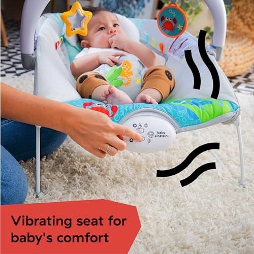 Baby Einstein Ocean Explorers Müzikal Zıpzıp Yenidoğan Koltuğu, Kick To It Neptune, Üniseks, 0-6 Ay, 9 Kg’a Kadar