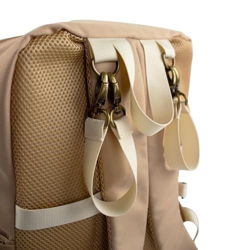 Baby On Board Agathe 16L Bebek Bakım Çantası – Alt Değiştirme Matı, Termal Biberon Cebi ve Booster Oturma Kemeri