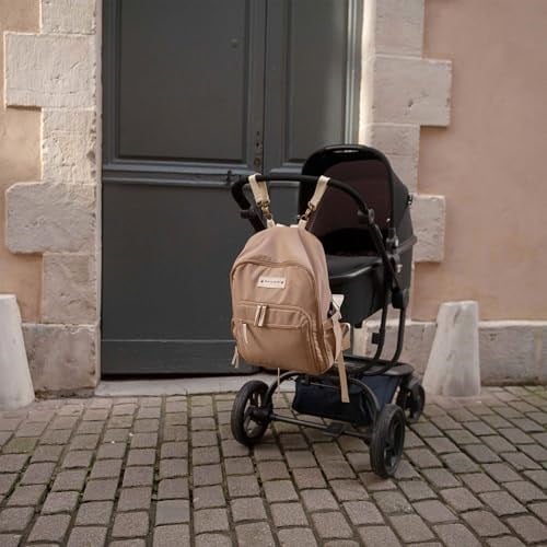 Baby On Board Agathe 16L Bebek Bakım Çantası – Alt Değiştirme Matı, Termal Biberon Cebi ve Booster Oturma Kemeri