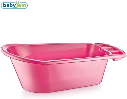 Babyjem Bebek Şeffaf Banyo Küveti (Pembe Desenli)