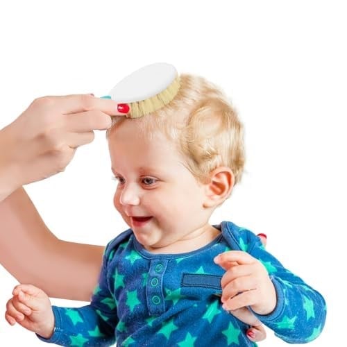 Babyjem Doğal Kıl Fırça Tarak Seti 519 Gri 5X14 Cm Çok Renkli 8681049215192