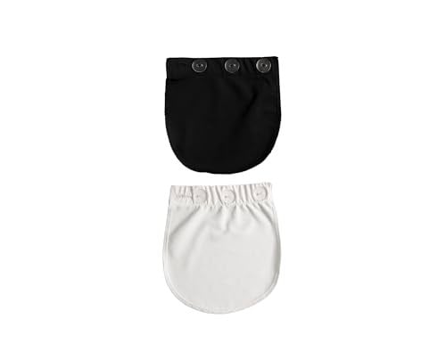 Babyjem Hamile Pantolon Bel Genişletici, 2li Siyah Beyaz