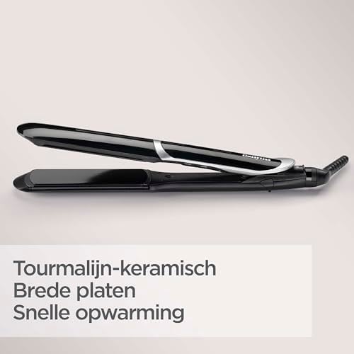 Babyliss Saç Düzleştirici Sleek Control, 235 Derece, Advanced Ceramics Isı Sistemi, Turmalin-Seramik Plaka, ST397E