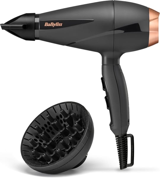 BaByliss Saç Kurutma Makinesi Smooth Pro, 2100W İtalyan AC Motor, Difüzör ve Yoğunlaştırıcı Başlık, 6709DE