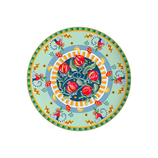 Baci Milano Dolce Far Niente Nar Desenli Porselen Servis Tabağı / Supla 32 cm