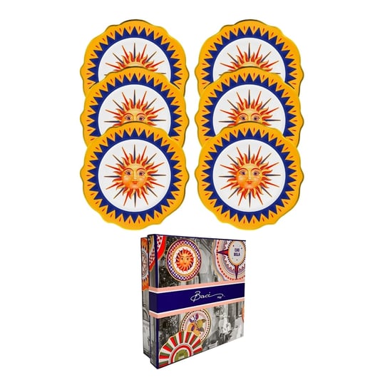 Baci Milano Dolce Vita 6lı Sun Servis Tabağı 27 cm Porselen