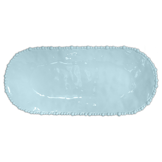 Baci Milano Joke Table Kitchen Melamin Oval Servis Tabağı 24 cm x Aqua