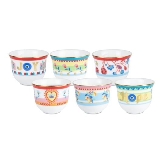 Baci Milano Mamma Mia 6lı Desenli Mini Fincan Seti 6 cm x 5 cm