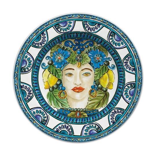Baci Milano Sicily Yemek Tabağı Mavi