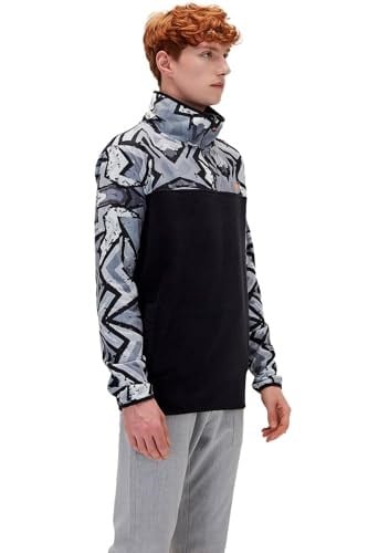 Bad Bear 21.02.21.007 Half-Zip Siyah Erkek Sweatshirt