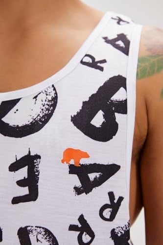 Bad Bear BLING TANK-TOP BEYAZ Erkek Atlet BEYAZ M