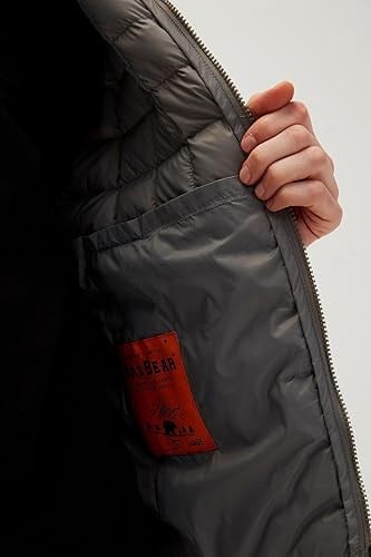 Bad Bear Erkek Gümüş Ekose Detaylı Mıner Vest Yelek