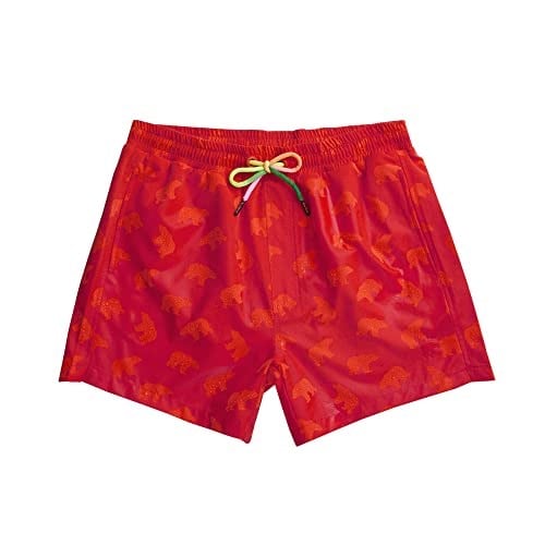 Bad Bear Erkek Parlak Kırmızı Deniz Şortu Chameleon Swımshort