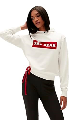 Bad Bear Flog Beyaz Kadın Kapüşonlu Sweatshirt Hoodie M