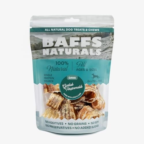 Baffs Naturals Dana Gırtlak Atıştırmalık%100 Doğal Köpek Ödül Maması 100 gr (100 Gr x 1 Adet)
