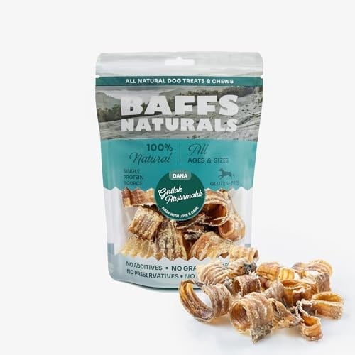 Baffs Naturals Dana Gırtlak Atıştırmalık%100 Doğal Köpek Ödül Maması 100 gr (100 Gr x 1 Adet)