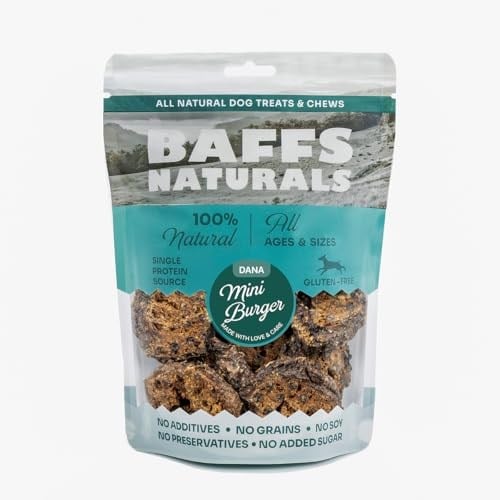 Baffs Naturals Dana Mini Burger 100% Doğal Köpek Ödül Maması 100 gr (100 Gr x 1 Adet)