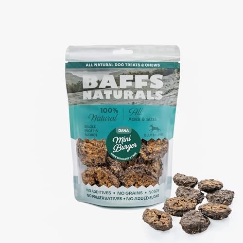 Baffs Naturals Dana Mini Burger 100% Doğal Köpek Ödül Maması 100 gr (100 Gr x 1 Adet)