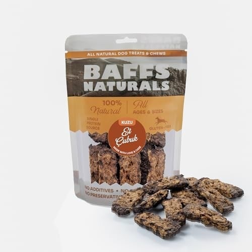 Baffs Naturals Kuzu Et Çubuk 100% Doğal Köpek Ödül Maması 100 gr (100 Gr x 1 Adet)